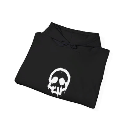 Skull Graffiti Sleeves Black Hoodie